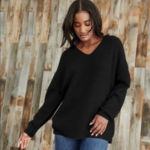 Jenni Kayne Cabin Sweater in Black Sz S